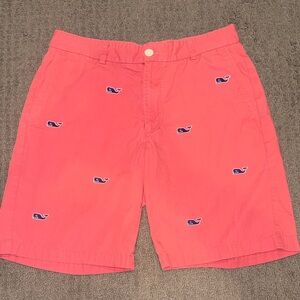 Vineyard Vines Coral Logo Men’s Shorts - The Breaker Short - 32” Waist 9” Inseam